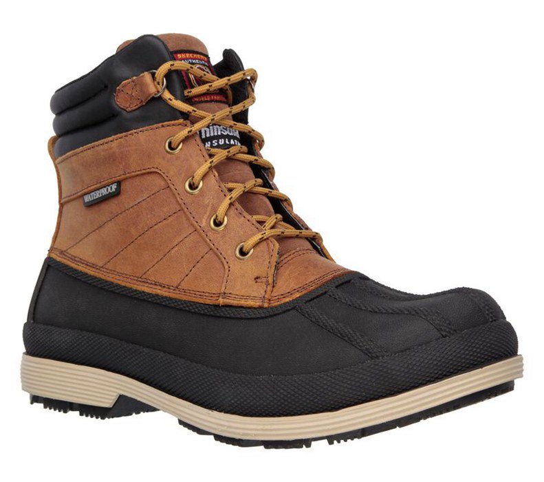 Skechers Robards Sr - Mens Work Boots Brown [AU-VM0171]